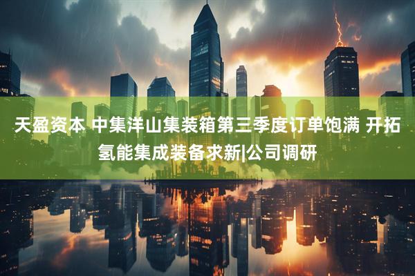天盈资本 中集洋山集装箱第三季度订单饱满 开拓氢能集成装备求新|公司调研