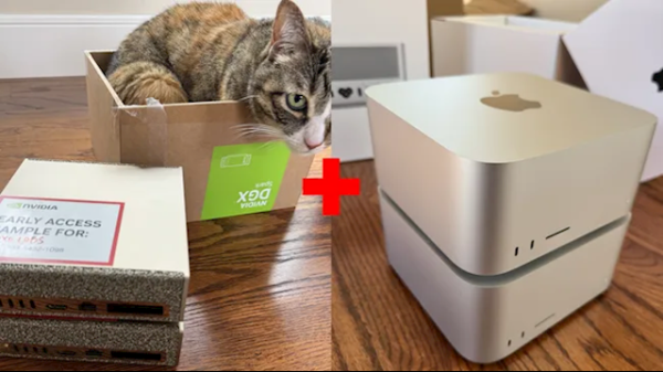 俊升配资 苹果×NVIDIA“梦幻联动”！两台DGX Spark+Mac Studio合体：AI性能暴涨2.8倍